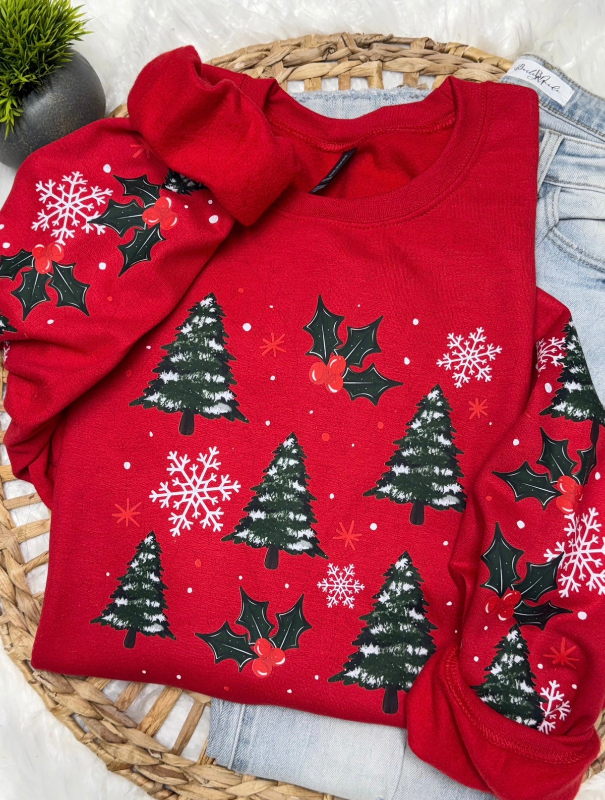 Christmas Trees - COMPLETED SWEATSHIRT (Copy)