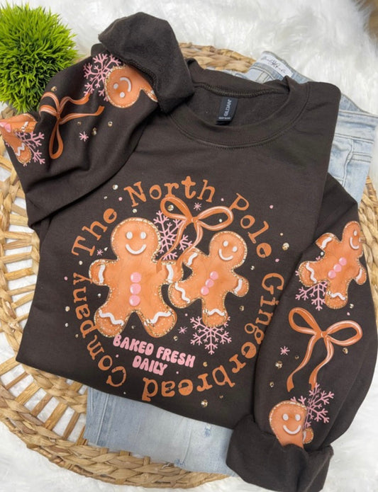 North Pole Gingerbread  - COMPLETED SWEATSHIRT