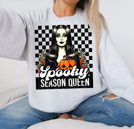 Spooky Season Queen Morticia  - Transfer (L)
