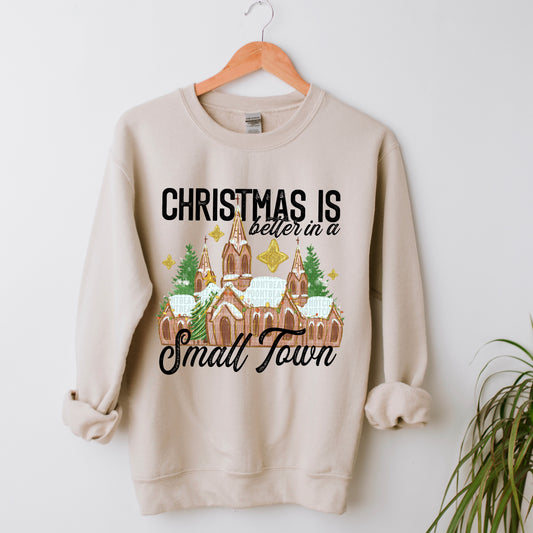 Christmas is Better in a Small Town Black Ink- TRANSFER (SDD)