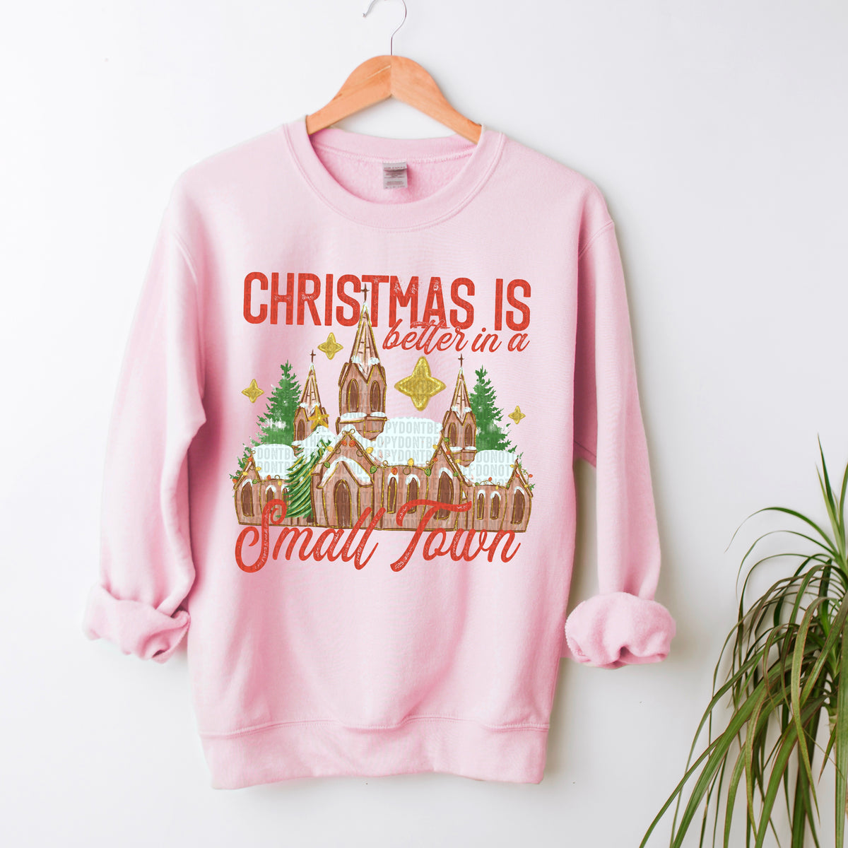 Christmas is Better in a Small Town Red Ink- TRANSFER (SDD)