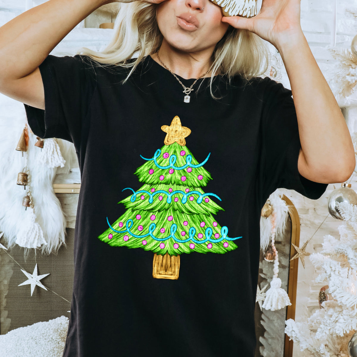 Christmas Tree Brushstroke - TRANSFER (SDD)