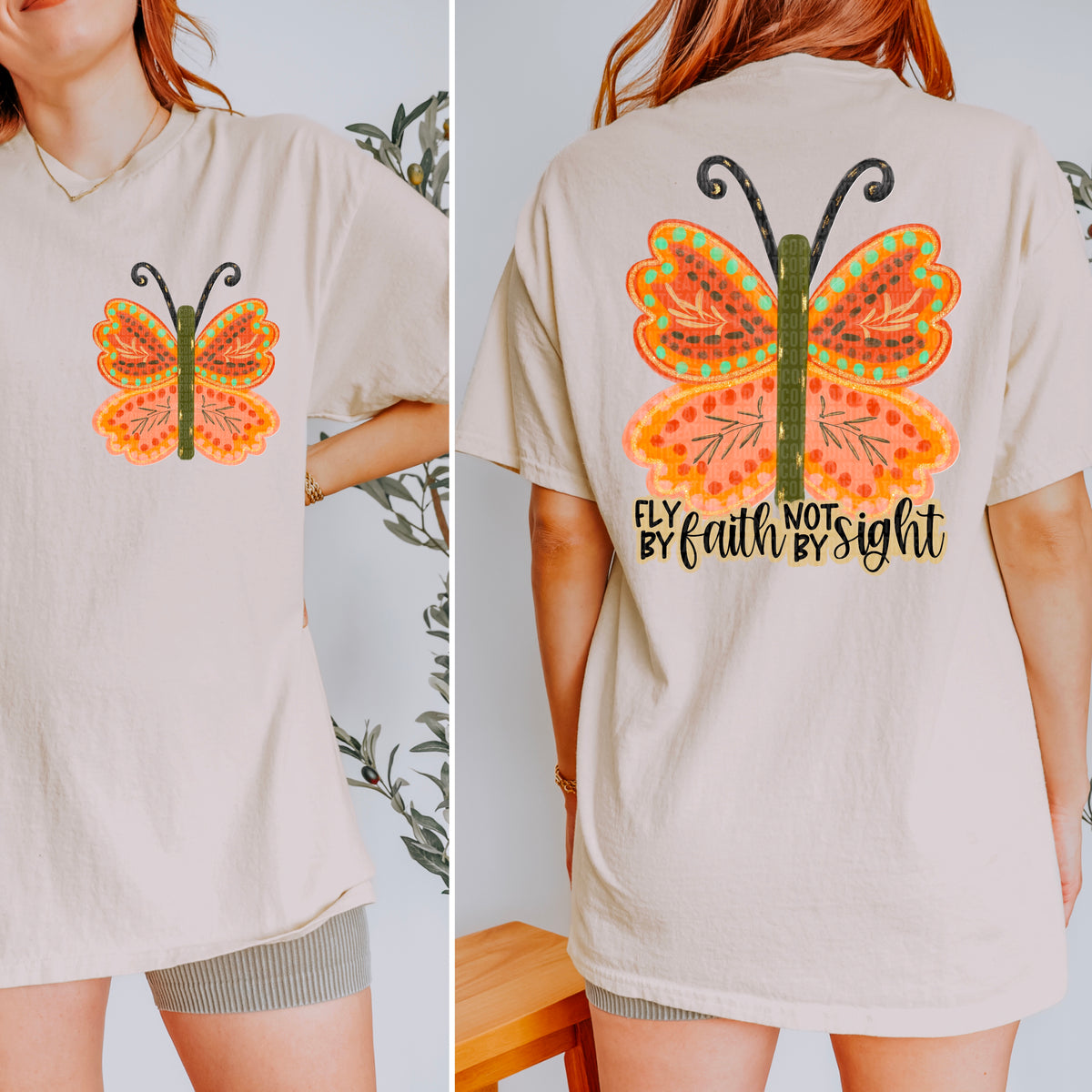 Fly by Faith Not by Sight Butterfly - Transfer (SDD)
