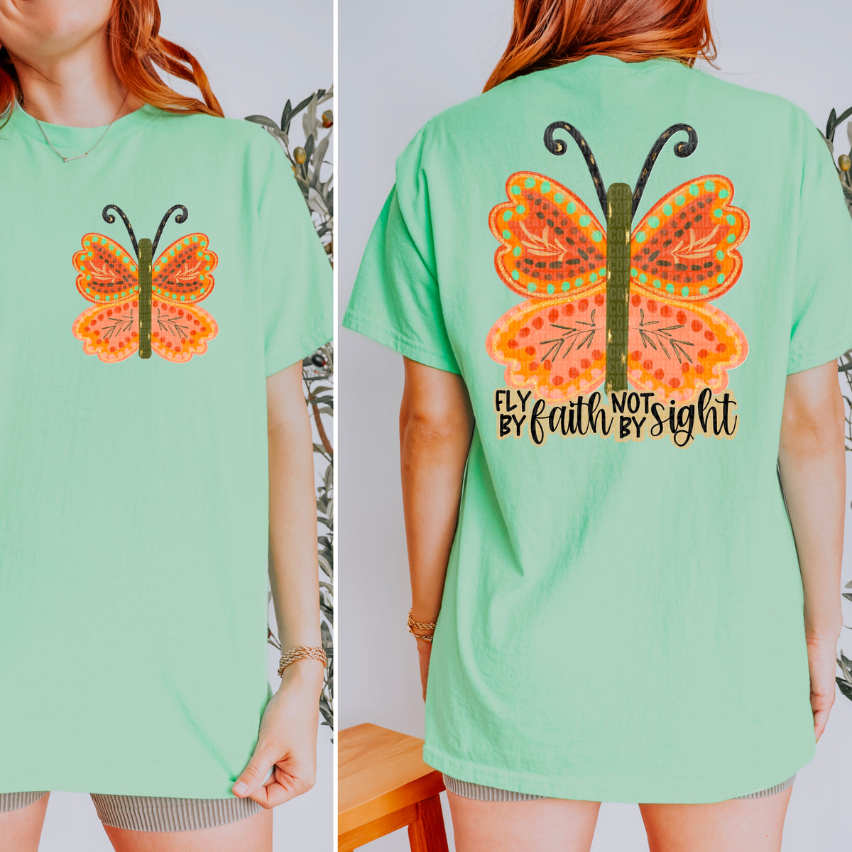 Fly by Faith Not by Sight Butterfly - Transfer (SDD)