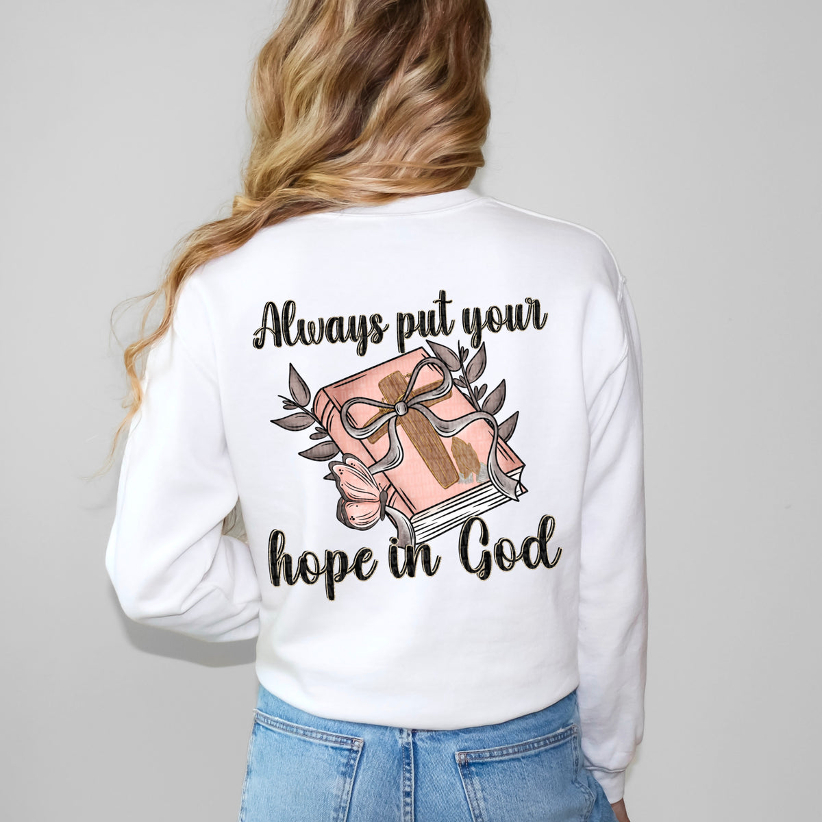 Always Put Your Hope in God Bible with Bow - Transfer (SDD)
