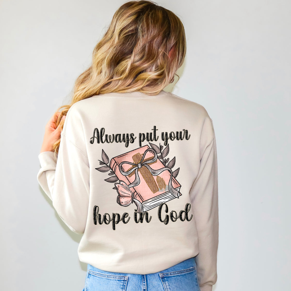Always Put Your Hope in God Bible with Bow - Transfer (SDD)