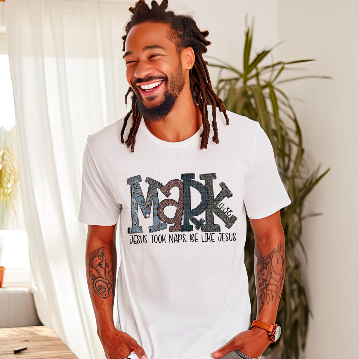 Jesus Took Naps Be Like Jesus Dark Multicolor - TRANSFER (SDD)