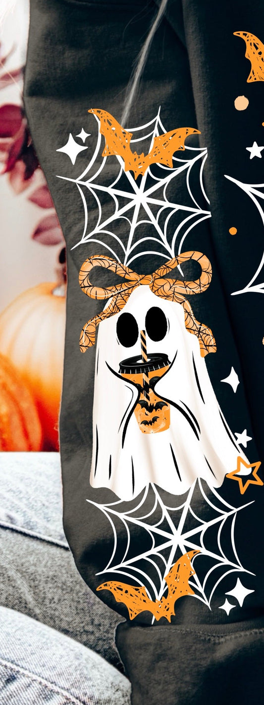 Ghost With Coffee - SLEEVE ONLY / WHITE WEB - TRANSFERS (CSC)