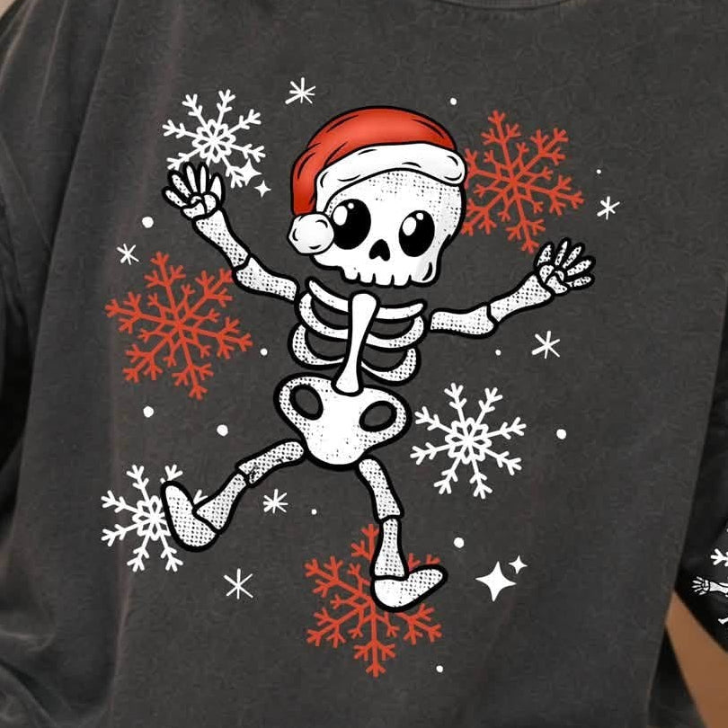 Christmas Skelly - FRONT ONLY / - TRANSFERS (CSC)