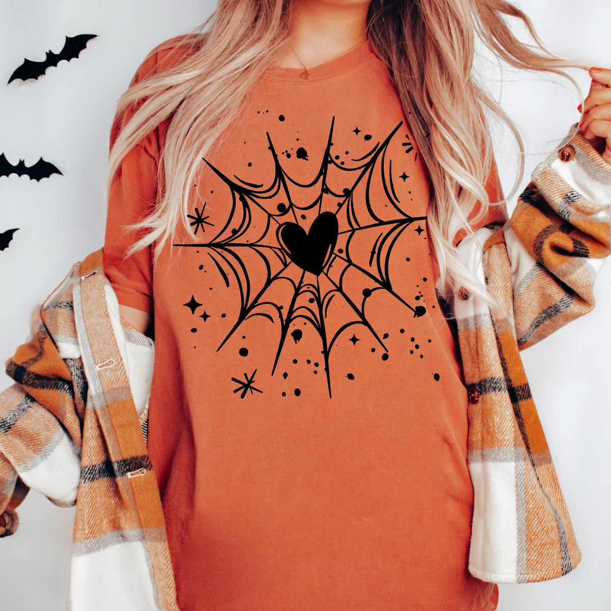 Web Heart / Black -  Transfers (CSC)