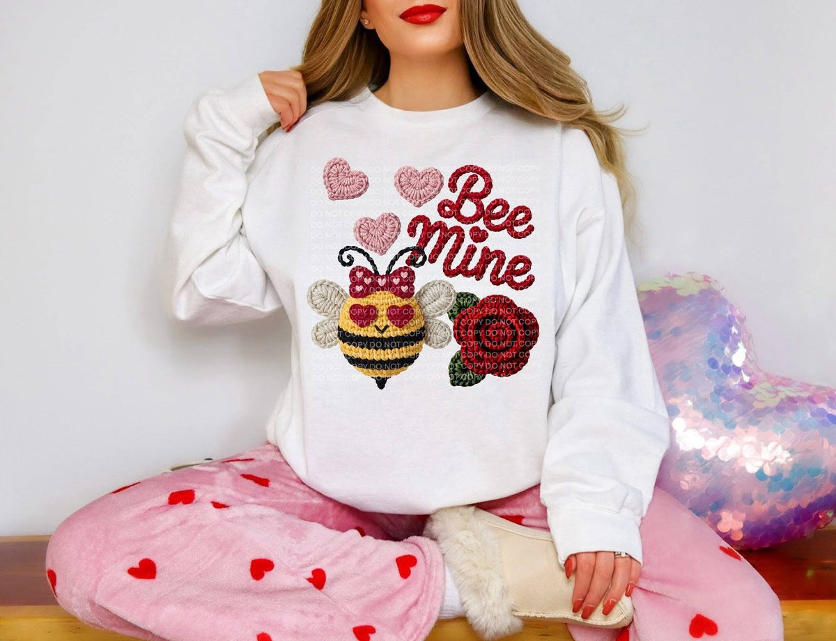 Be Mine Bee - COMPLETED SWEATSHIRT
