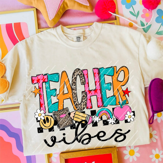 Teacher Vibes -  Transfers (CC)