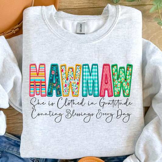Mawmaw- COMPLETED SWEATSHIRT