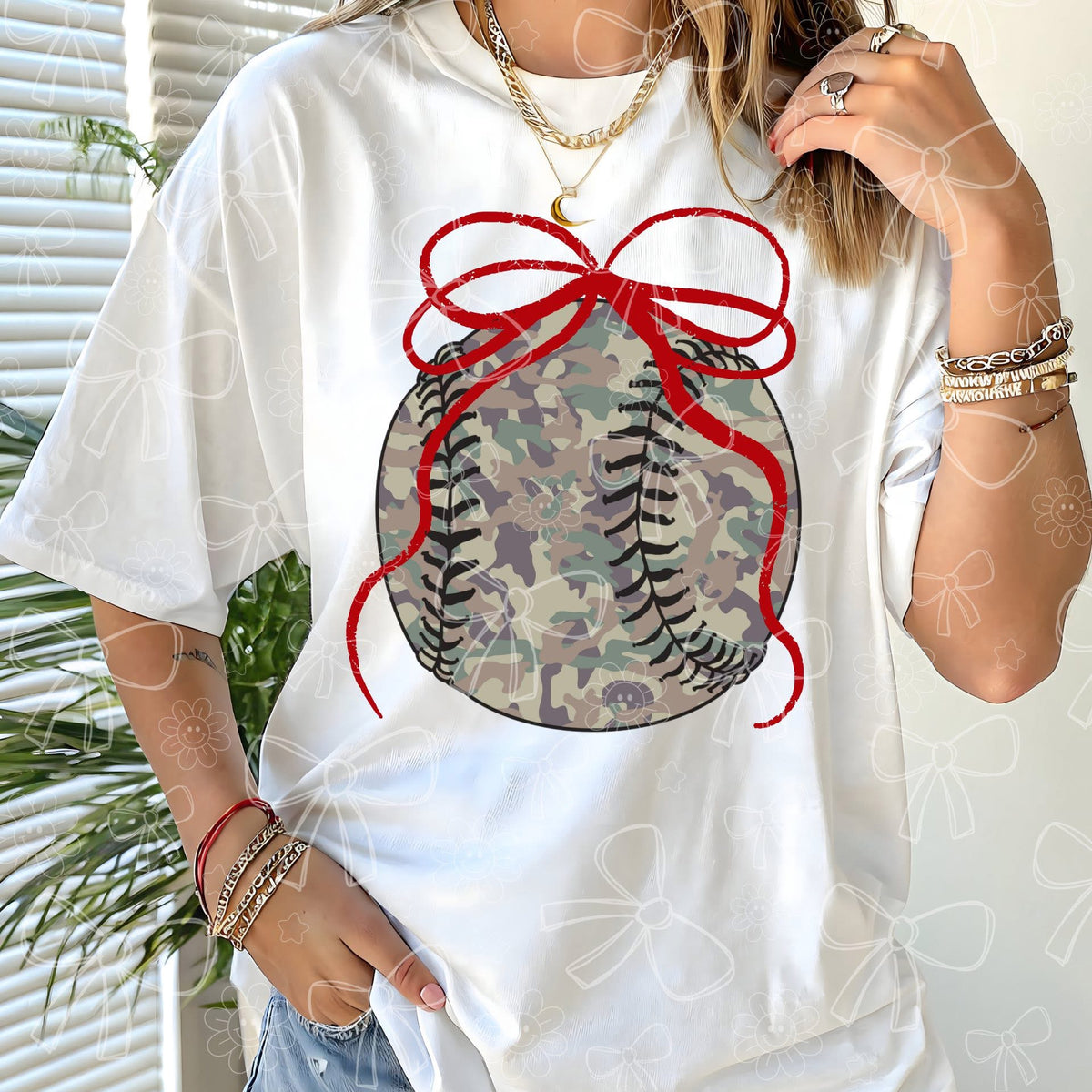 Camo Baseball Bow 2 -  TRANSFER (CC)