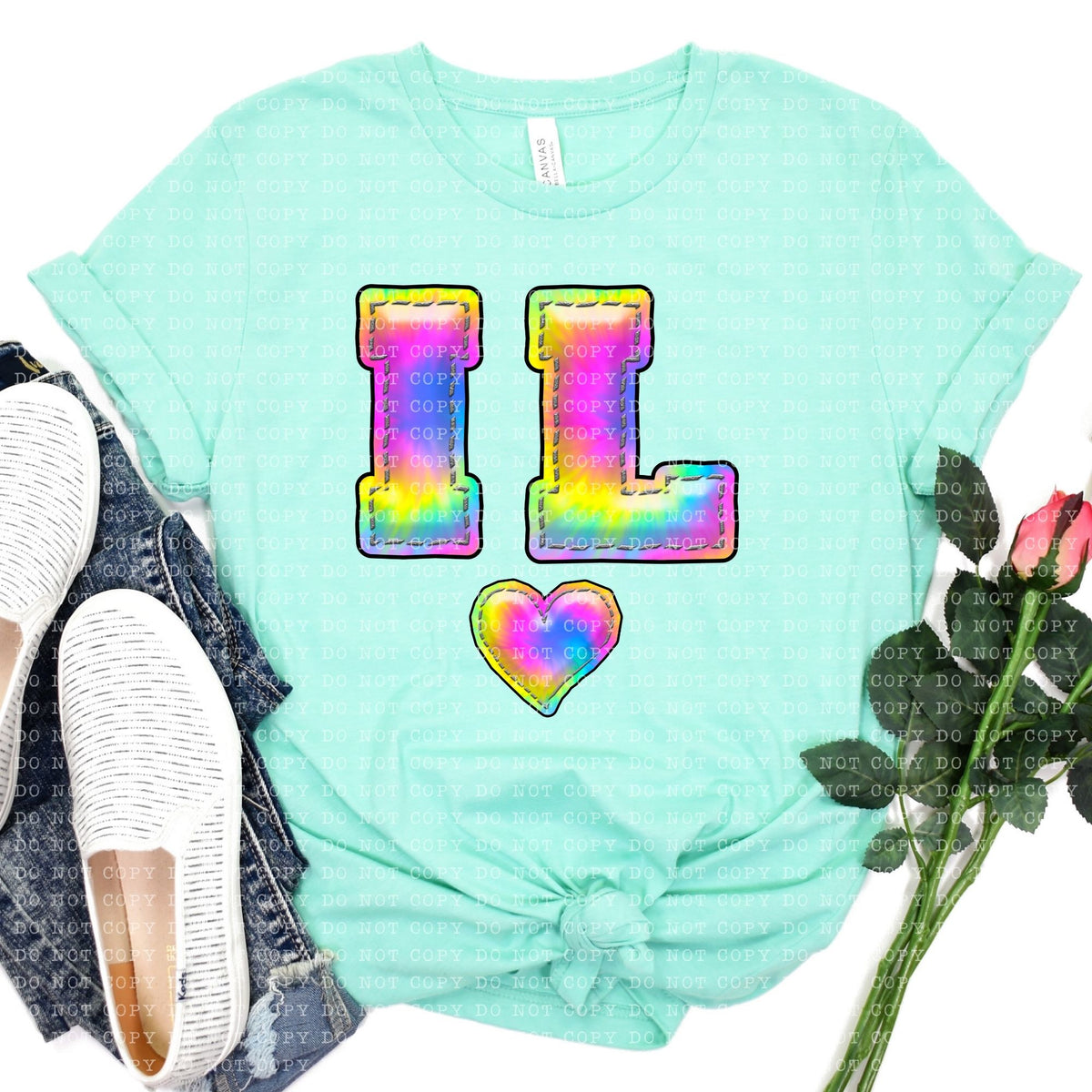 All States Inflated Tie Dye- Transfer (E)