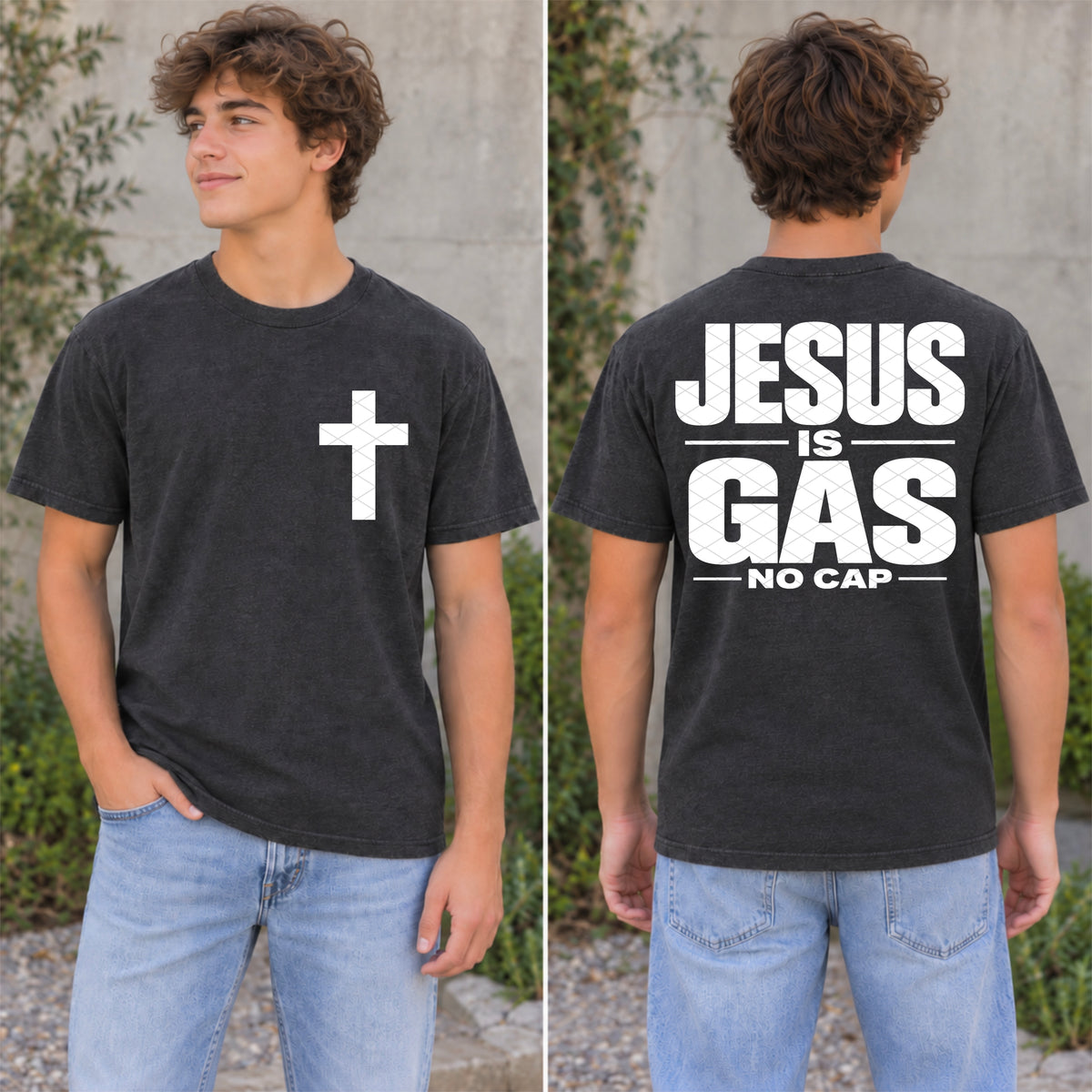 Jesus Is Gas White - Transfer (SDD)