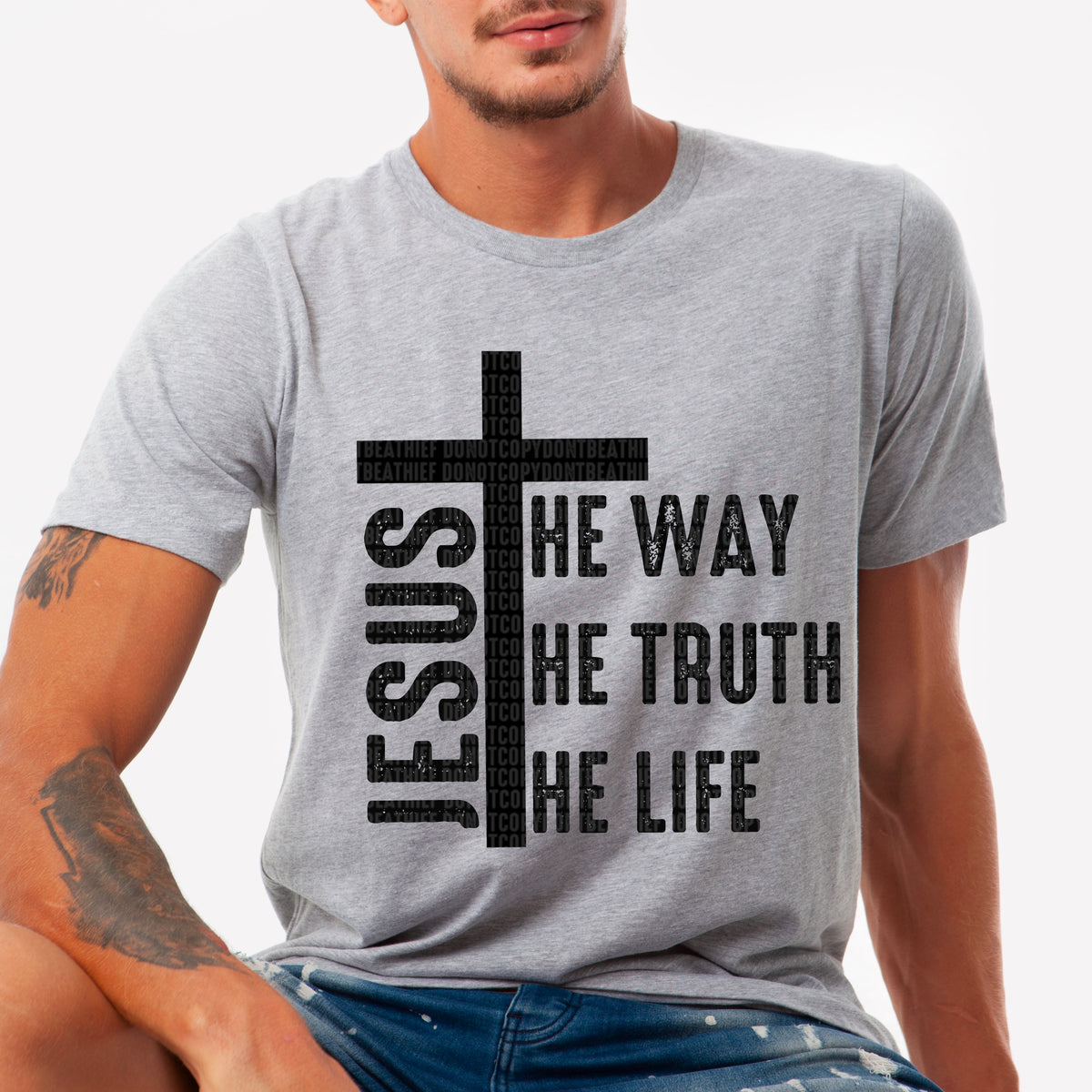 Jesus The Way / Black - Transfers (SDD)