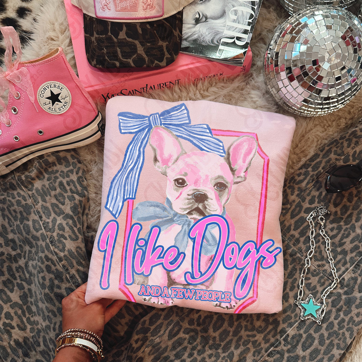 I Like Dogs And A Few People / French Bulldog -  Transfers (Kayndi)