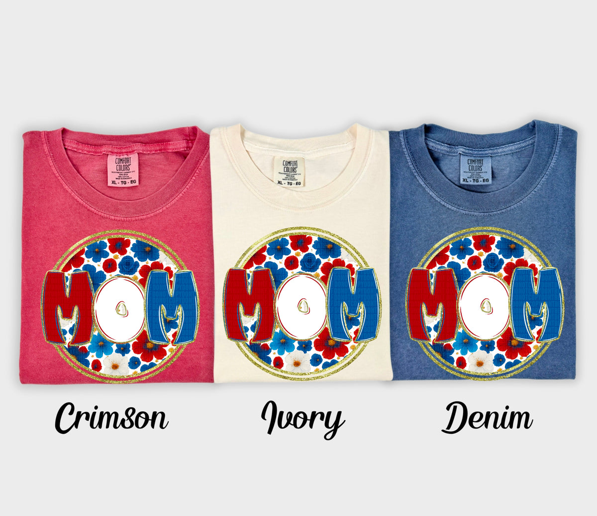 Floral 4th Of July Names - Transfer (SDD)