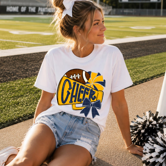 Cheer / Navy & Gold -  TRANSFER (SDD)
