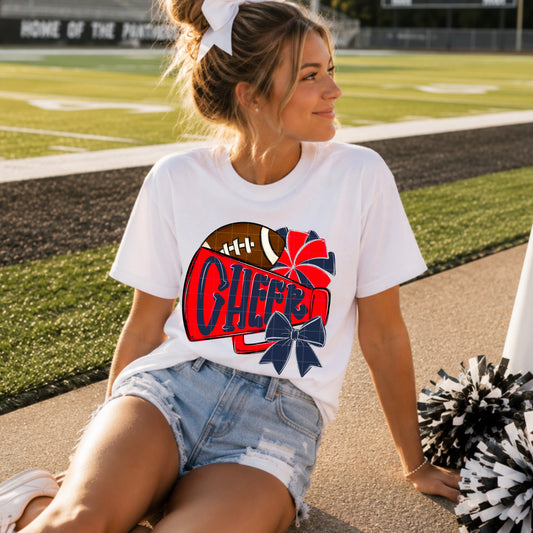 Cheer / Red & Navy -  TRANSFER (SDD)