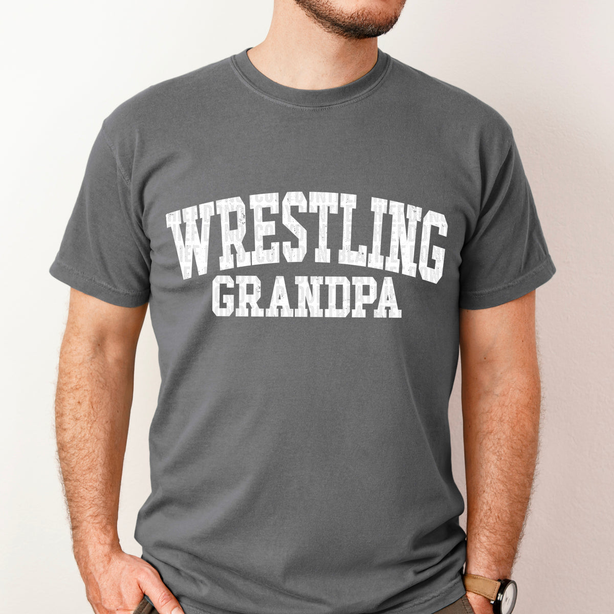 Wrestling Grandpa / White -   TRANSFER (SDD)