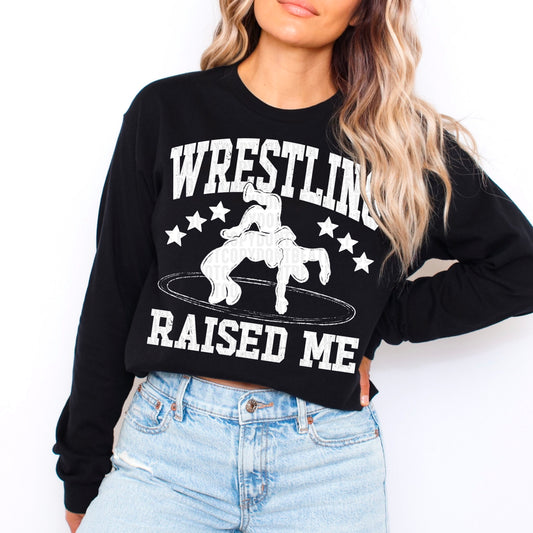 Wrestling Raised Me / White -   TRANSFER (SDD)