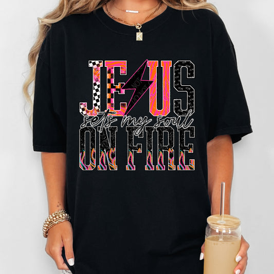 Jesus Sets My Soul On Fire - Transfers (DW)