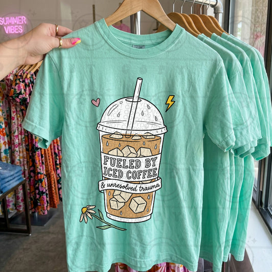 Fueled By Iced Coffee  - TRANSFER (HW)