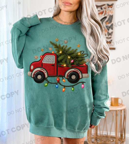 Red Christmas Truck  - Transfers (HW)