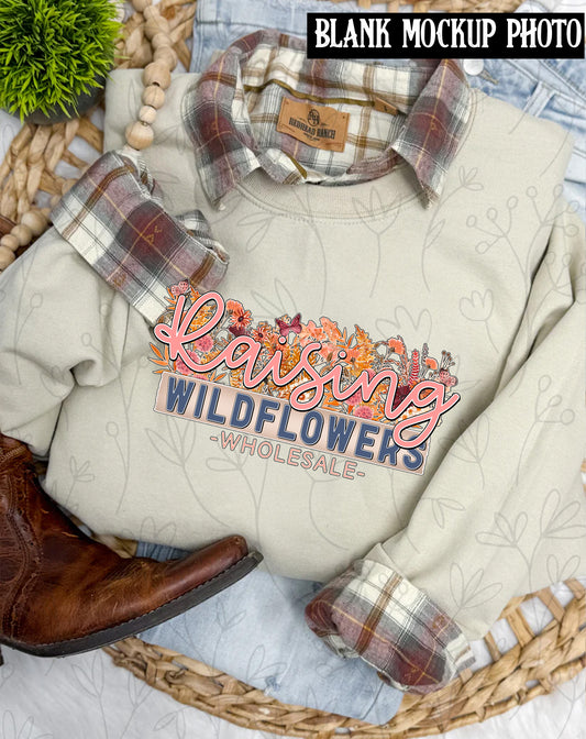 Gildan 18000 Sweatshirt Blank Mock up photo Western | Sand