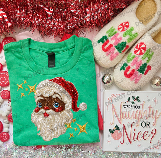 Santa Sequin / Dark  - Transfers (HW)
