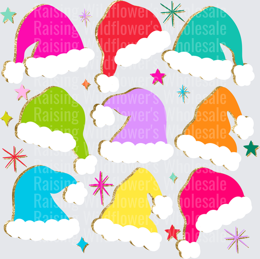 Santa Hats Glitter