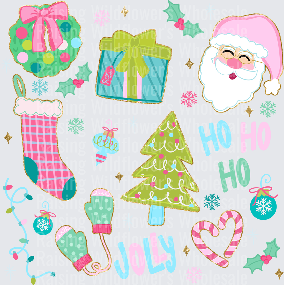 Christmas Ho Ho Ho Collage- TRANSFER (CC) - Raw Image